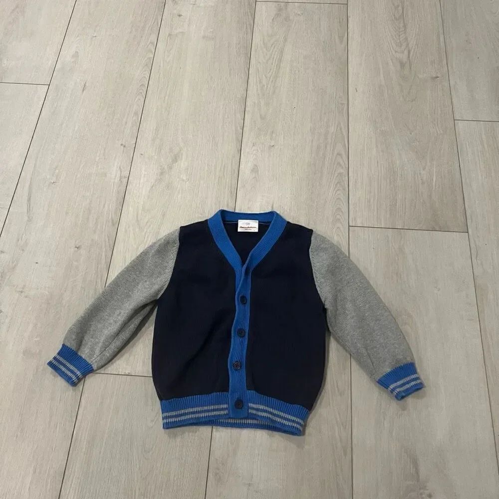 Hanna Anderson boys cardigan sweater size 4